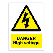 Danger High Voltage Sign